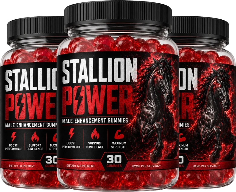 Stallion Power male vitality gummies three bottle pack